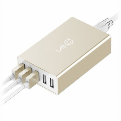 Сетевое з/у Lab.C X5 5 Port USB Wall Charger Champagne (8A) Gold 